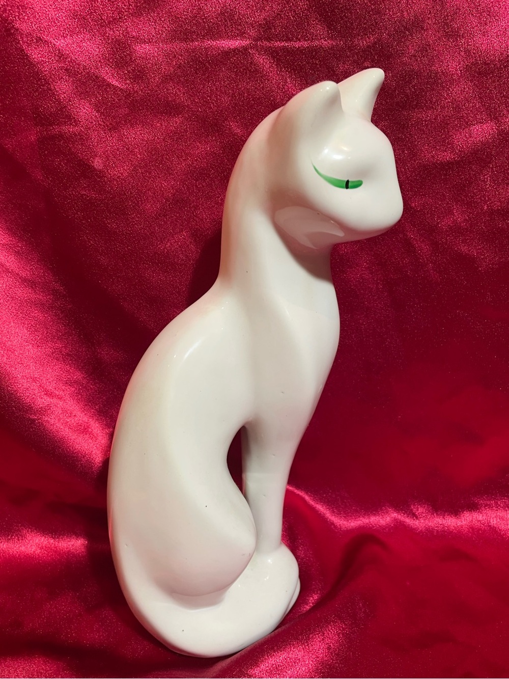 MCM Artmark Ceramic White Siamese Cat